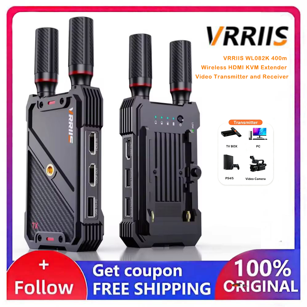 Esports Wireless Gaming Mouse - VRRIIS WL082K 400M Wireless HDMI KVM