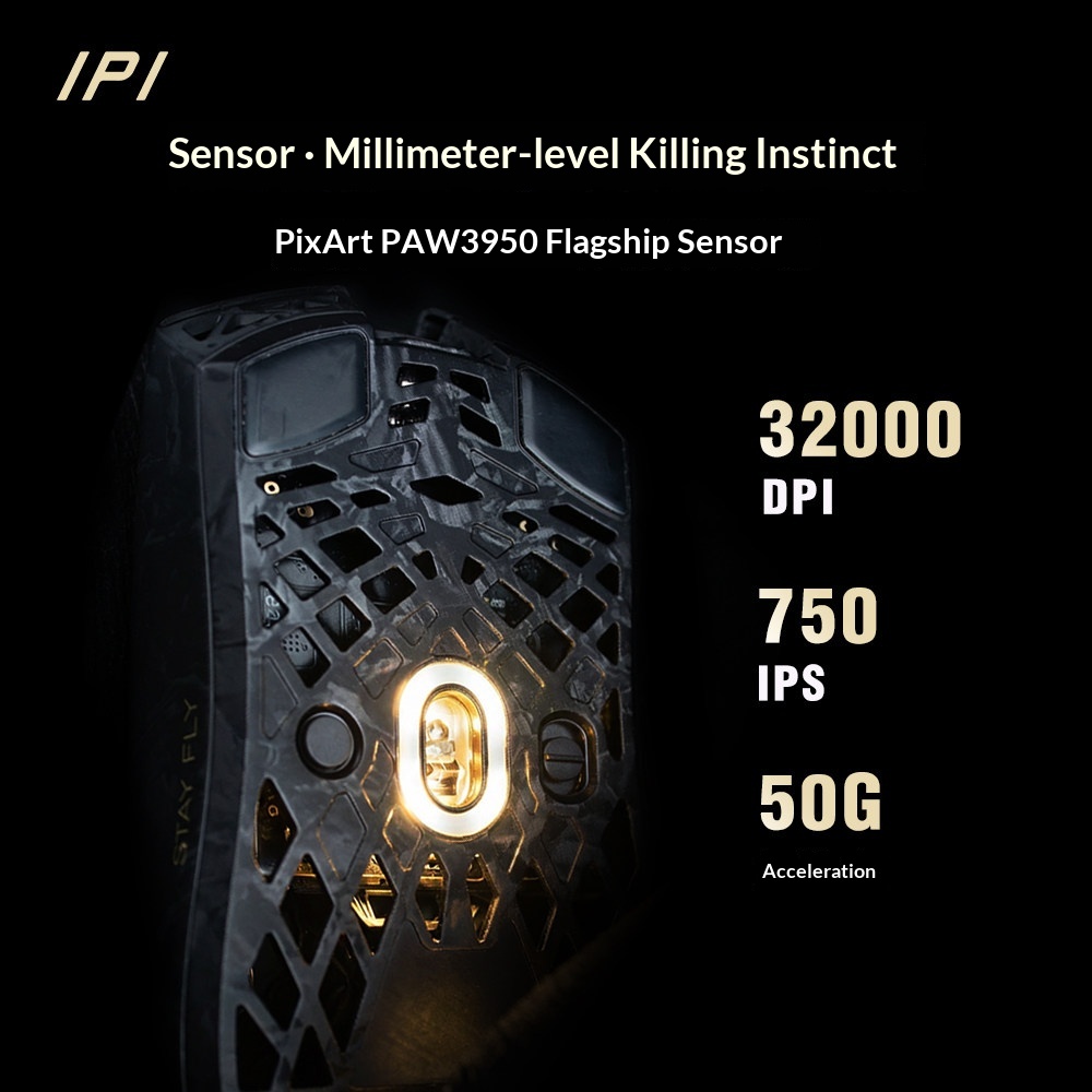 IPI FLY Carbon Fiber Wireless  - Esports Wireless Gaming Mouse ulasan dan harga