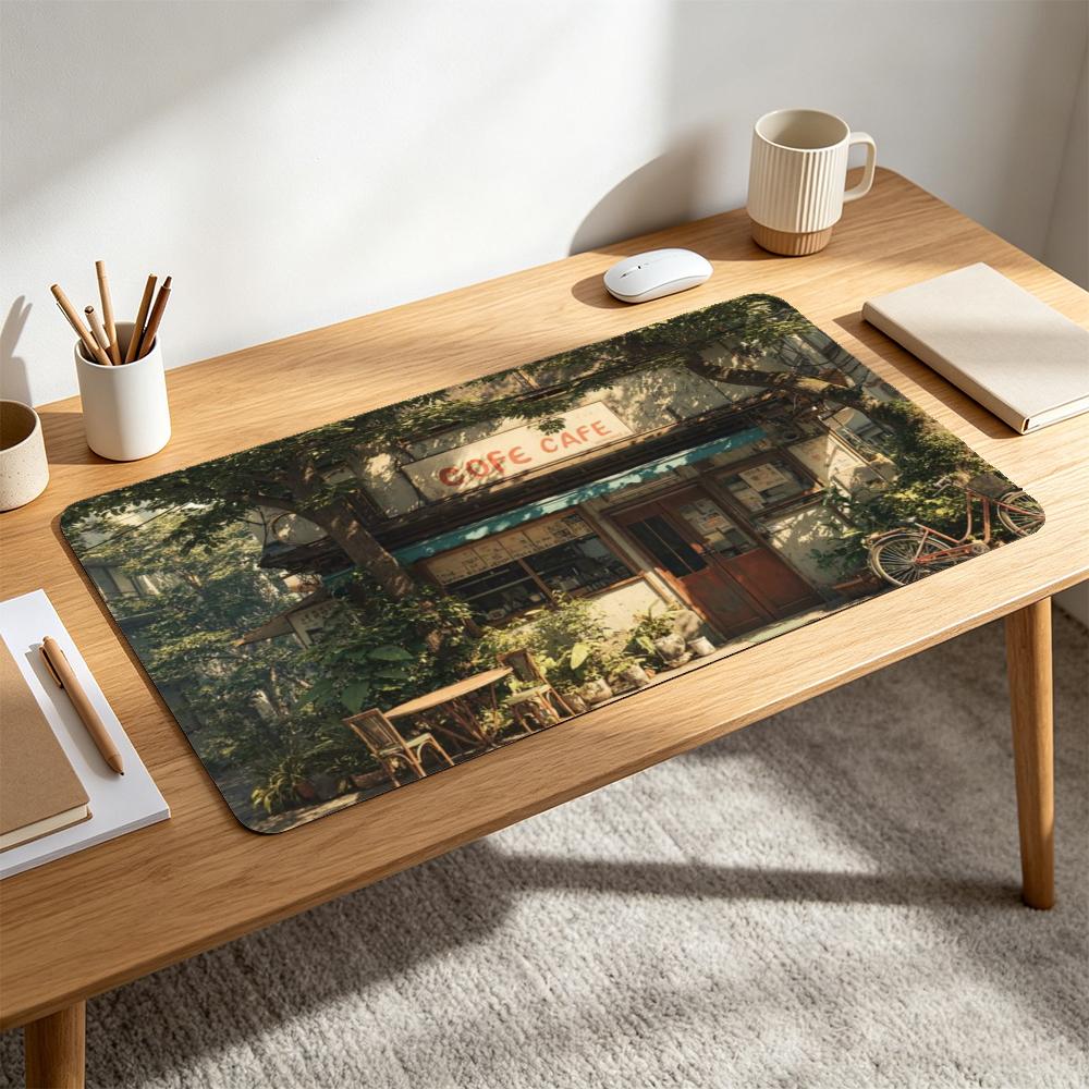 Vintage Cozy Cafe Large Desk M - Esports Gaming Cafe ulasan dan harga